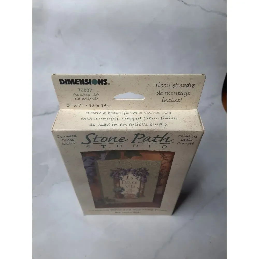 Dimensions Stone Path La Dolce Vita THE GOOD LIFE 72837 Counted Cross Stitch Kit